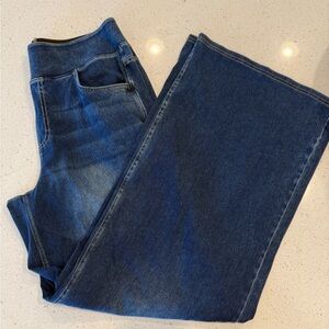 High waist wide leg sweatpants jeans